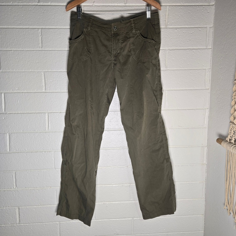 Kuhl Splash Roll-Up Pants 12 Regular Olive Green Hiking Cargo Utility